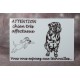 Plaque PVC "Attention chiens très affectueux "